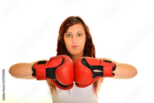 Photo: Female boxer Female boxer