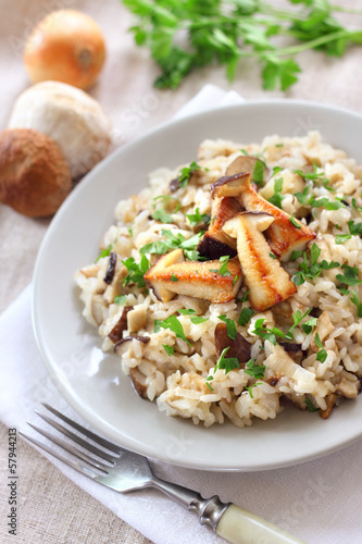 Photo: Risotto with mushrooms Risotto with mushrooms