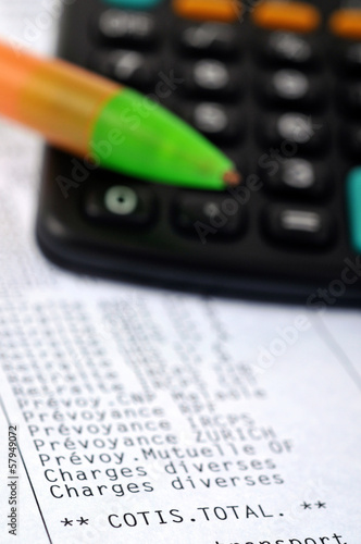 Photo: Cotisations salariales Cotisations salariales