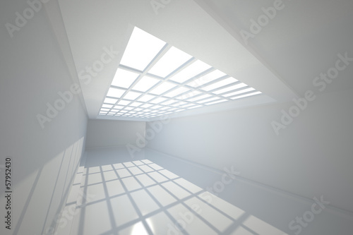Illustration: Room with windows at ceiling Room with windows at ceiling