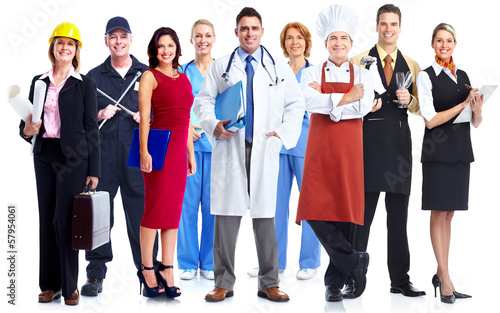Photo: Business people group. Business people group.