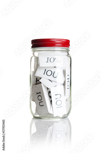 Photo: IOU’s in a jar IOU’s in a jar