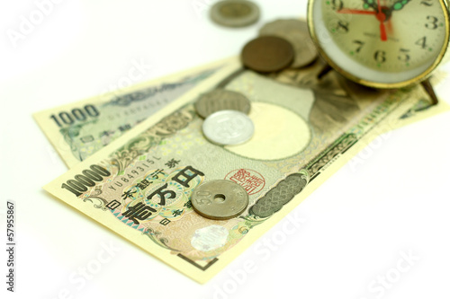 Photo: Time is money & The ancient clock and some money Time is money & The ancient clock and some money