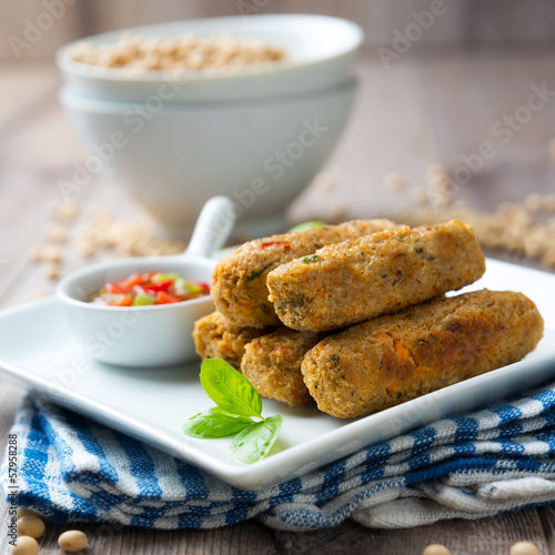 Photo: Okara-Gemüse-Röllchen Okara-Gemüse-Röllchen