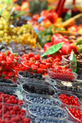 Photo: Blackberries on a farmers market, shallow DOF Blackberries on a farmers market, shallow DOF