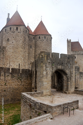 Photo: Fortress of Carcassonne in southern France Fortress of Carcassonne in southern France