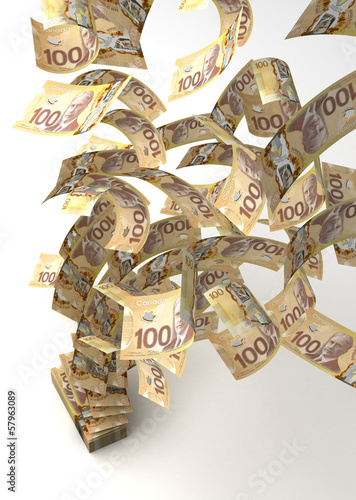 Illustration: Flying Canadian Dollar Flying Canadian Dollar
