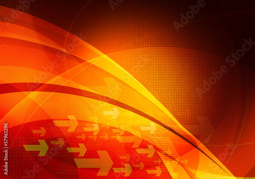 Illustration: orange arrows background orange arrows background