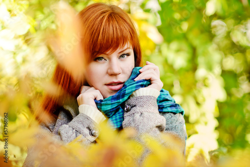 Photo: woman in fall woman in fall