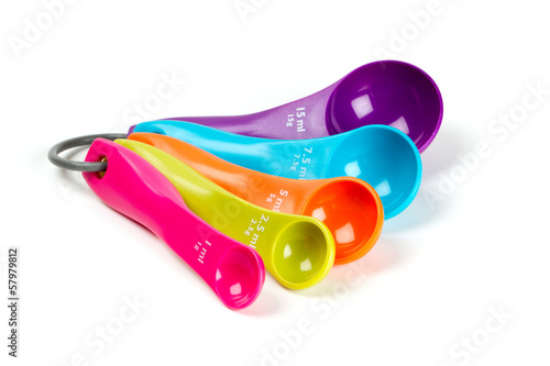 Photo: colorful measuring spoons colorful measuring spoons