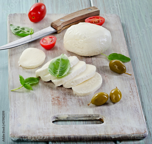 Photo: mozzarella with cherry tomatoes mozzarella with cherry tomatoes