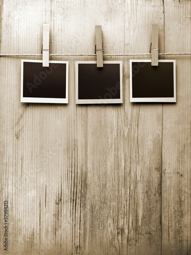 Illustration: snapshots hanging from a rope snapshots hanging from a rope