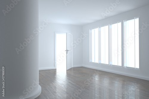 Photo: Bright room with windows Bright room with windows