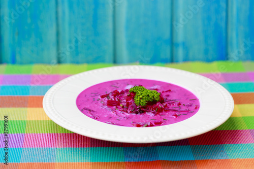 Photo: Chilled soup - seasonal polish beetroot soup Chilled soup - seasonal polish beetroot soup