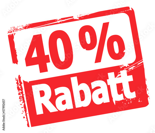 Vector: 40 % Rabatt 40 % Rabatt