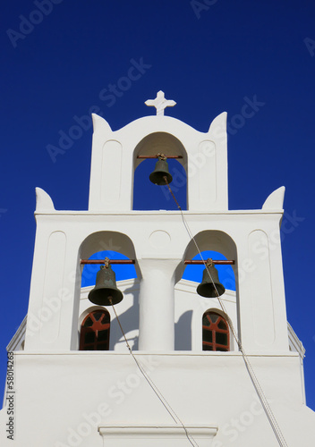 Photo: Bell cote on Greek Orthodox Church in Oia,Santorini Bell cote on Greek Orthodox Church in Oia,Santorini