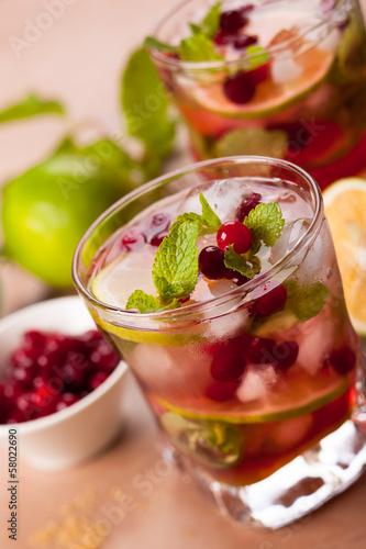 Photo: Cranberry mojito Cranberry mojito