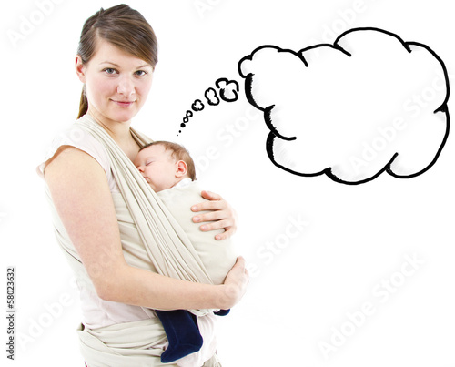 Photo: carrying a baby carrying a baby