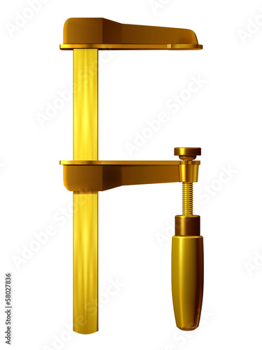 Illustration: golden Clamp golden Clamp