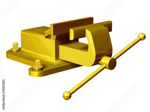 Illustration: golden Vise, Vice golden Vise, Vice