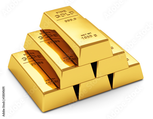 Illustration: Gold ingots Gold ingots