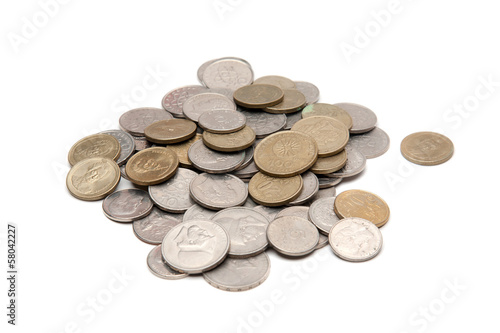 Photo: greek drachma coins greek drachma coins