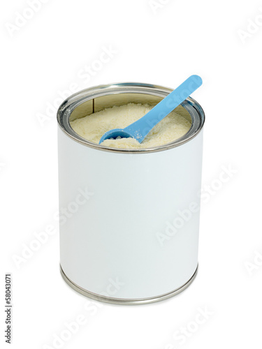 Photo: Powdered milk dairy food for baby. Powdered milk dairy food for baby.