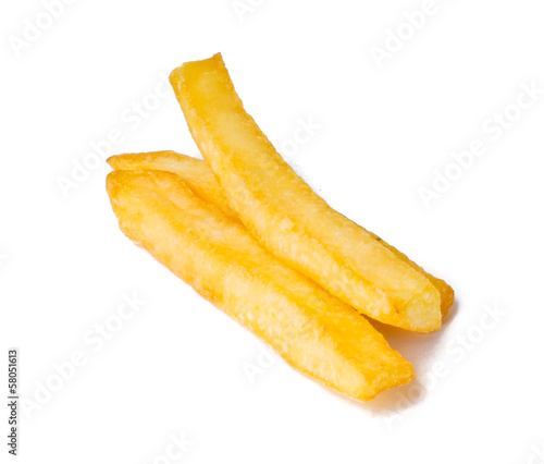 Photo: French Fries on a white background French Fries on a white background