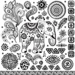 Tribal vintage ethnic pattern set Tribal vintage ethnic pattern set