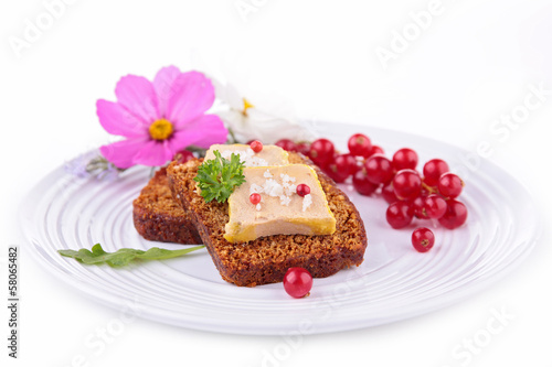 Photo: gingerbread with foie gras gingerbread with foie gras