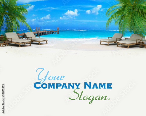 Illustration: Beach resort Beach resort