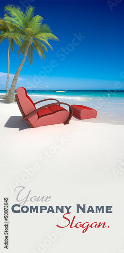 Photo: Comfortable sofa on the beach Comfortable sofa on the beach