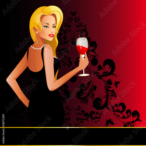 Illustration: beautiful woman beautiful woman