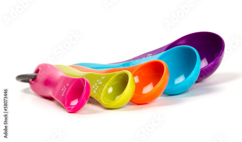 Photo: colorful measuring spoons colorful measuring spoons