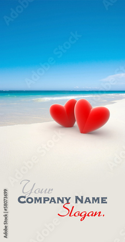 Illustration: Love at the beach Love at the beach