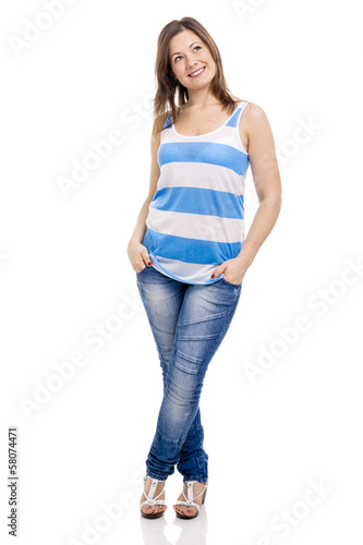 Photo: Beautiful woman thinking Beautiful woman thinking
