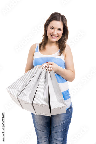 Photo: Happy woman shopping Happy woman shopping