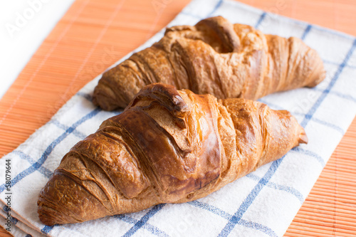 Photo: Fresh and tasty croissant Fresh and tasty croissant