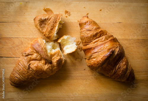 Photo: Fresh and tasty croissant Fresh and tasty croissant