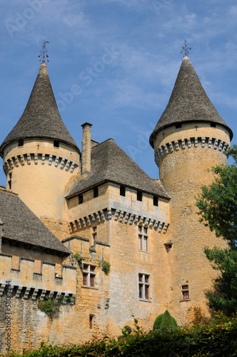 Photo: France, picturesque castle of Puymartin in Dordogne France, picturesque castle of Puymartin in Dordogne