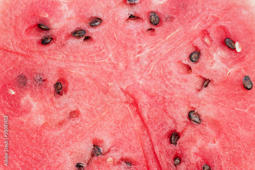Photo: close up of red watermelon background close up of red watermelon background