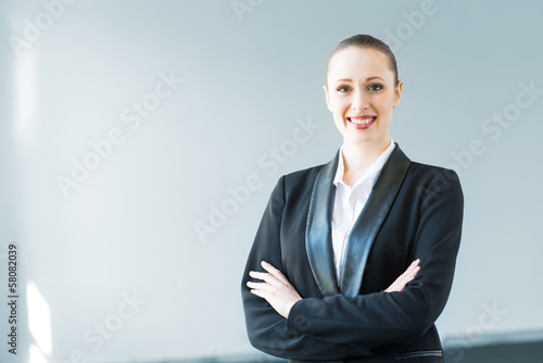 Photo: young modern business woman young modern business woman