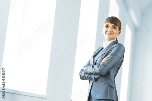 Photo: young modern business woman young modern business woman