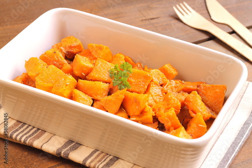 Photo: Baked spicy sweet potato Baked spicy sweet potato