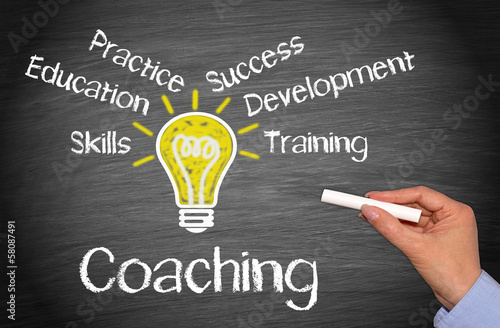 Illustration: Coaching - Business Concept Coaching - Business Concept