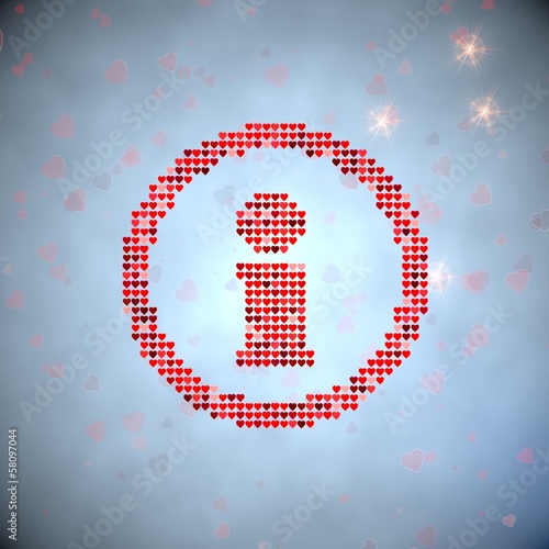 Illustration: Illustration of a soft information symbol of thousand hearts Illustration of a soft information symbol of thousand hearts