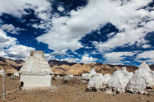 Photo: Buddhist chortens, Ladakh Buddhist chortens, Ladakh