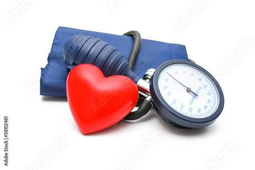Photo: tonometer and heart tonometer and heart