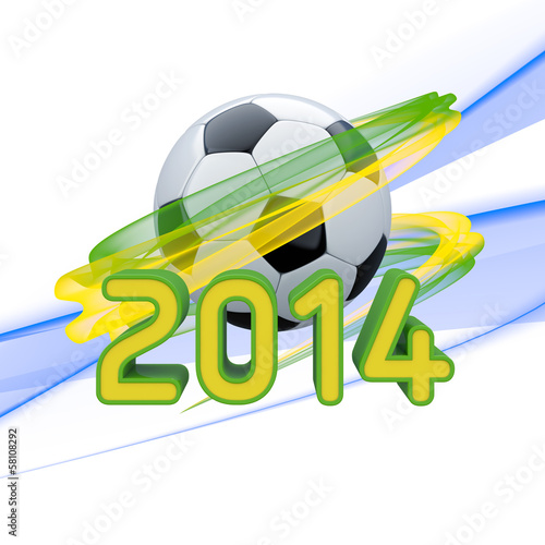 Illustration: Brasil 2014 World Cup - 3D Illustration / Grafik Brasil 2014 World Cup - 3D Illustration / Grafik