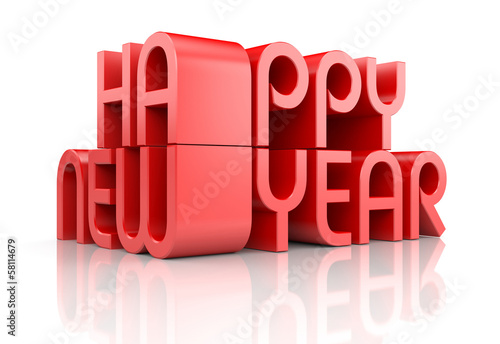 Illustration: New Year 2014 card New Year 2014 card